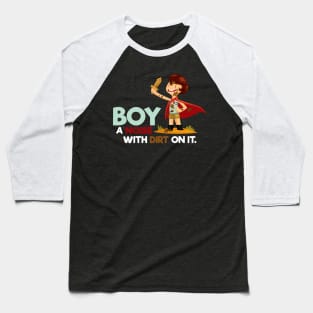 Definition of a Boy Noise With Dirt On It Baseball T-Shirt